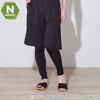 WOMENS 着るだけで疲労回復リカバリーウェア レギンス 10分丈(NミラクDRY ブラック L-LL)
