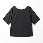 WOMENS 着るだけで疲労回復リカバリーウェア ドルマンTシャツ 前後2way(NミラクDRY ブラック M) 4枚目画像