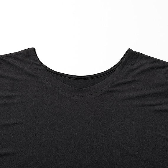 WOMENS 着るだけで疲労回復リカバリーウェア ドルマンTシャツ 前後2way(NミラクDRY ブラック M) 5枚目画像