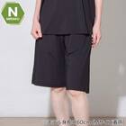 WOMENS 着るだけで疲労回復リカバリーウェア ルームパンツ ハーフ丈(NミラクDRY ブラック M) 1枚目画像