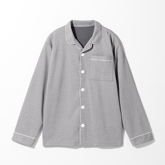 MENS 着るだけで疲労回復リカバリーウェア テーラーパジャマ(Nミラク グレー M) 3枚目画像