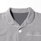 MENS 着るだけで疲労回復リカバリーウェア テーラーパジャマ(Nミラク グレー M) 5枚目画像