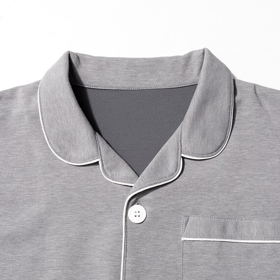 MENS 着るだけで疲労回復リカバリーウェア テーラーパジャマ(Nミラク グレー M) 5枚目画像