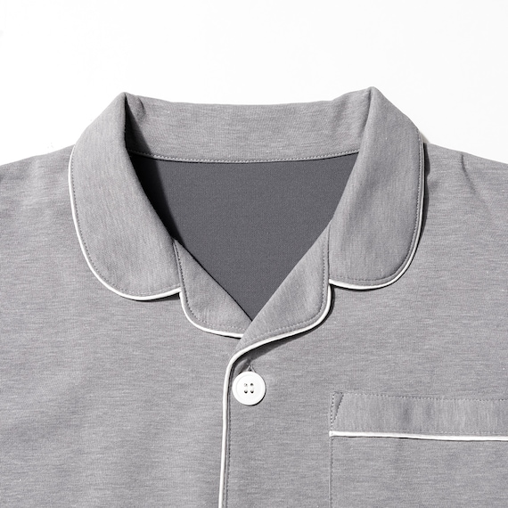 MENS 着るだけで疲労回復リカバリーウェア テーラーパジャマ(Nミラク グレー M) 5枚目画像