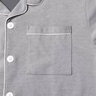 MENS 着るだけで疲労回復リカバリーウェア テーラーパジャマ(Nミラク グレー M) 6枚目画像