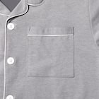 MENS 着るだけで疲労回復リカバリーウェア テーラーパジャマ(Nミラク グレー M) 6枚目画像