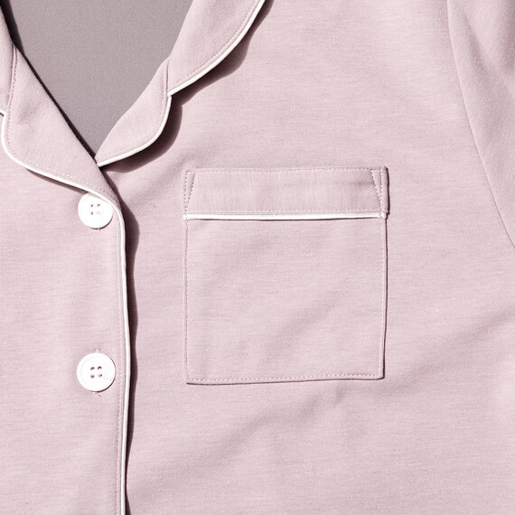 WOMENS 着るだけで疲労回復リカバリーウェア テーラーパジャマ(Nミラク ローズ L) 5枚目画像