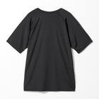 MENS 着るだけで疲労回復リカバリーウェア 半袖Tシャツ ラグランタイプ(NミラクDRY ブラック M) 4枚目画像