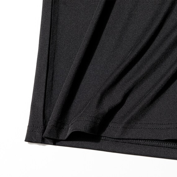 MENS 着るだけで疲労回復リカバリーウェア 半袖Tシャツ ラグランタイプ(NミラクDRY ブラック M) 6枚目画像