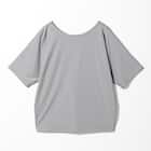 WOMENS 着るだけで疲労回復リカバリーウェア ドルマンTシャツ 前後 2way(NミラクDRY グレー M) 3枚目画像