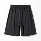 MENS 着るだけで疲労回復リカバリーウェア ルームパンツ ハーフ丈(NミラクDRY ブラック M) 4枚目画像