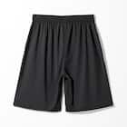 MENS 着るだけで疲労回復リカバリーウェア ルームパンツ ハーフ丈(NミラクDRY ブラック M) 4枚目画像