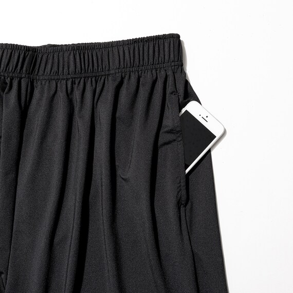 MENS 着るだけで疲労回復リカバリーウェア ルームパンツ ハーフ丈(NミラクDRY ブラック M) 5枚目画像