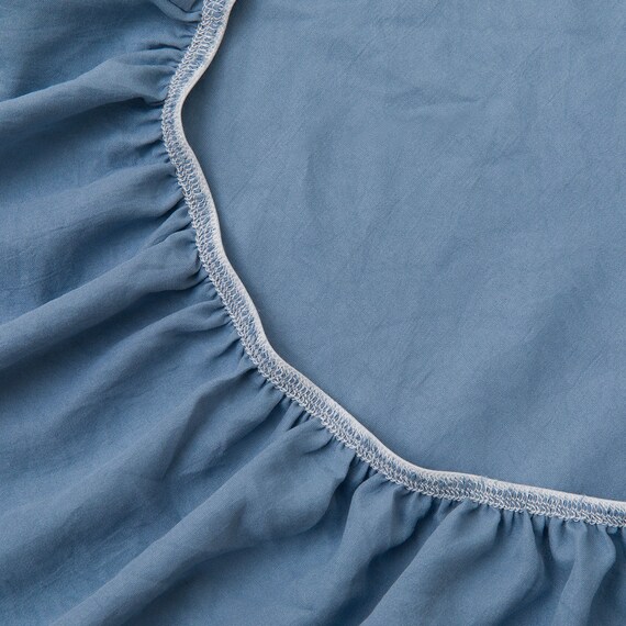 布団・ベッド共通カバー3点セット シングル(ブルー SC13 S) 8枚目画像