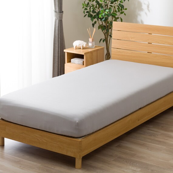 マルチすっぽりシーツ シングル(ポリウォッシュ MJ07 グレー S) 1枚目画像