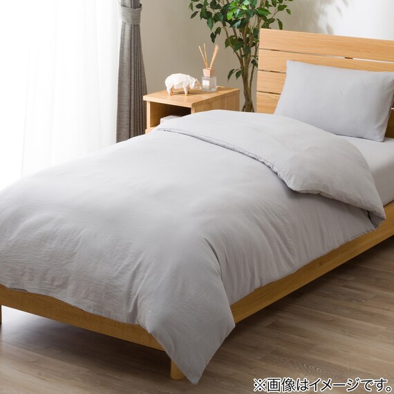 マルチすっぽりシーツ シングル(ポリウォッシュ MJ07 グレー S) 2枚目画像