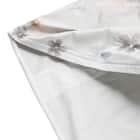 高密度サテン 掛ふとんカバー シングル(Nグリップ PR09フラワーステッチ グレー S) 7枚目画像