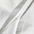 高密度サテン 掛ふとんカバー シングル(Nグリップ PR09フラワーステッチ グレー S) 9枚目画像