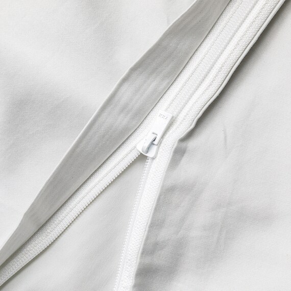 高密度サテン 掛ふとんカバー シングル(Nグリップ PR09フラワーステッチ グレー S) 9枚目画像