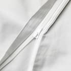 高密度サテン 掛ふとんカバー シングル(Nグリップ PR09フラワーステッチ グレー S) 9枚目画像