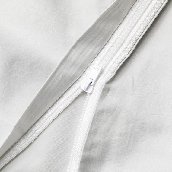 高密度サテン 掛ふとんカバー シングル(Nグリップ PR09フラワーステッチ グレー S) 9枚目画像