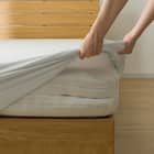 高密度サテン マルチすっぽりシーツ シングル(FS03PR09 グレー S) 5枚目画像