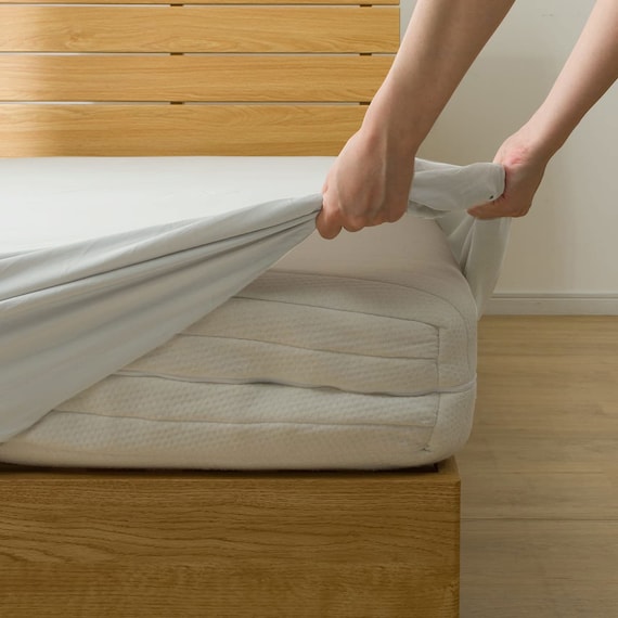 高密度サテン マルチすっぽりシーツ シングル(FS03PR09 グレー S) 5枚目画像