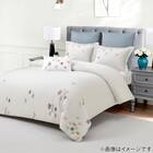 高密度サテン まくらカバー(PR09フラワーステッチ GY) 2枚目画像