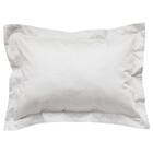 高密度サテン まくらカバー(PR09フラワーステッチ GY) 4枚目画像