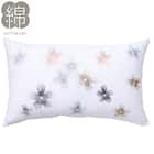 アクセントクッション(PR09フラワーステッチGY) 1枚目画像