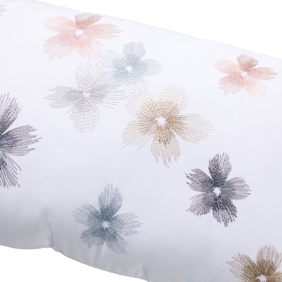 アクセントクッション(PR09フラワーステッチGY) 6枚目画像