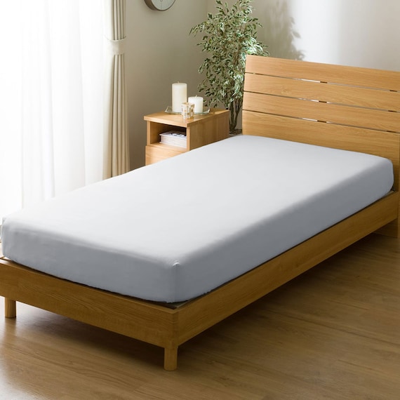 高密度サテン マルチすっぽりシーツ シングル(FS03PR10 ブルー S) 1枚目画像