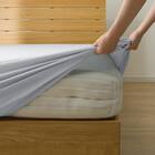 高密度サテン マルチすっぽりシーツ シングル(FS03PR10 ブルー S) 5枚目画像