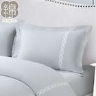 高密度サテン まくらカバー(PR10WHラインステッチ BL) 1枚目画像