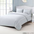 高密度サテン まくらカバー(PR10WHラインステッチ BL) 2枚目画像