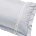 高密度サテン まくらカバー(PR10WHラインステッチ BL) 5枚目画像