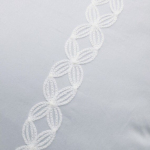 高密度サテン まくらカバー(PR10WHラインステッチ BL) 6枚目画像