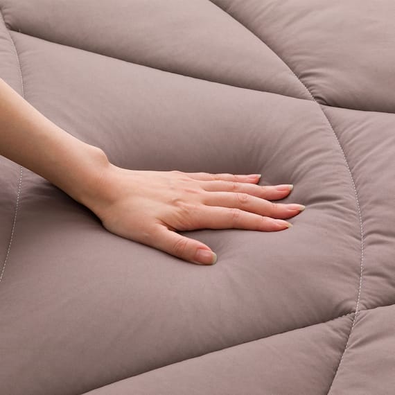 カバーのいらない 二層式 断熱 掛ふとん シングル(NウォームWSP+ K2530 S) 7枚目画像