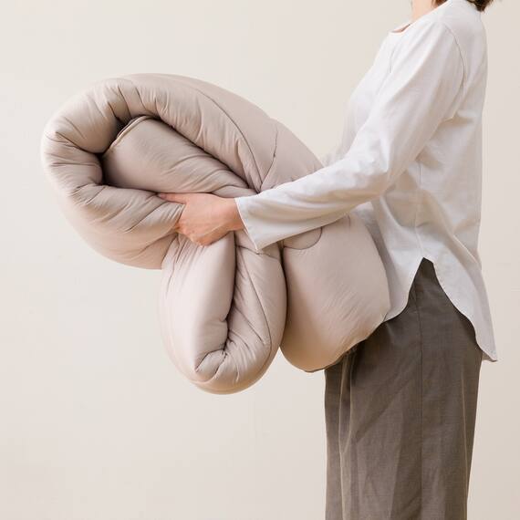 カバーのいらない 二層式 断熱 掛ふとん シングル(NウォームWSP+ K2530 S) 10枚目画像