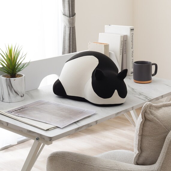 お昼寝まくら ネコ グレー(GY P2543) 3枚目画像