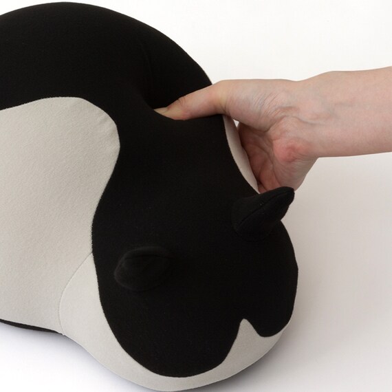 お昼寝まくら ネコ グレー(GY P2543) 9枚目画像