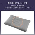 浮かぶような新感覚 頭にフィットしやすいカバー付きまくら(P2552) 4枚目画像