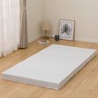 【日本製】 高反発 3つ折りマットレス 厚さ10cm シングル WH 1枚目画像