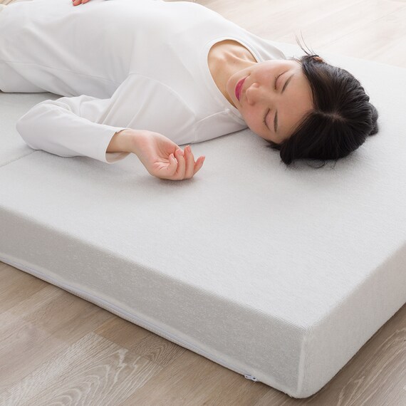 【日本製】 高反発 3つ折りマットレス 厚さ10cm シングル WH 4枚目画像