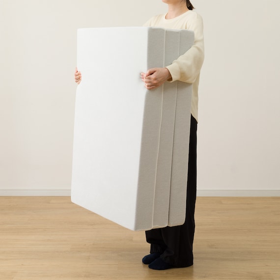 【日本製】 高反発 3つ折りマットレス 厚さ10cm シングル WH 7枚目画像