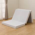 【日本製】 高反発 3つ折りマットレス 厚さ10cm シングル WH 14枚目画像