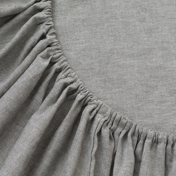 マルチすっぽりシーツ シングル(SZ45 ヘリンボーン グレー S) 5枚目画像