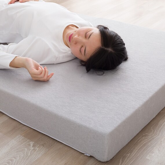 【日本製】 高反発 3つ折りマットレス 厚さ10cm シングル GY 4枚目画像