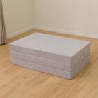 【日本製】 高反発 3つ折りマットレス 厚さ10cm シングル GY 10枚目画像