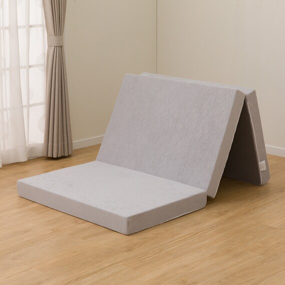 【日本製】 高反発 3つ折りマットレス 厚さ10cm シングル GY 14枚目画像